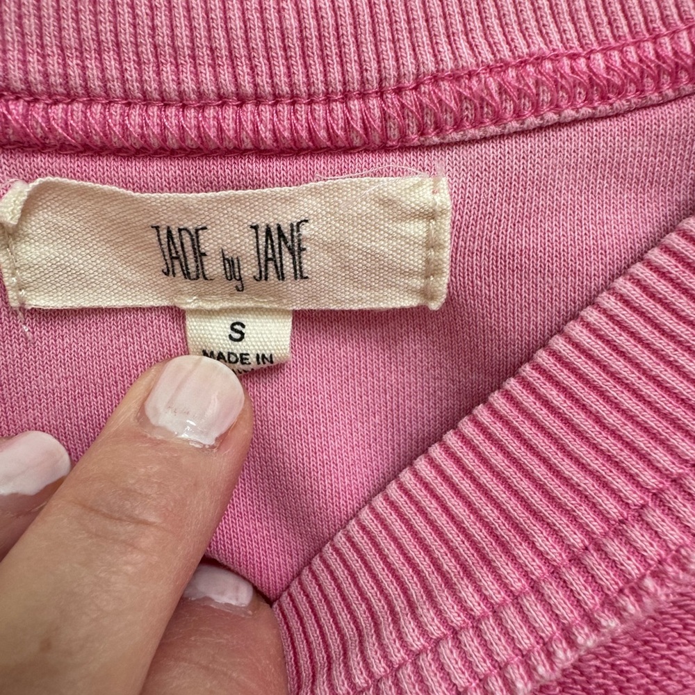 Pink Patchwork Sweatshirt - image 2